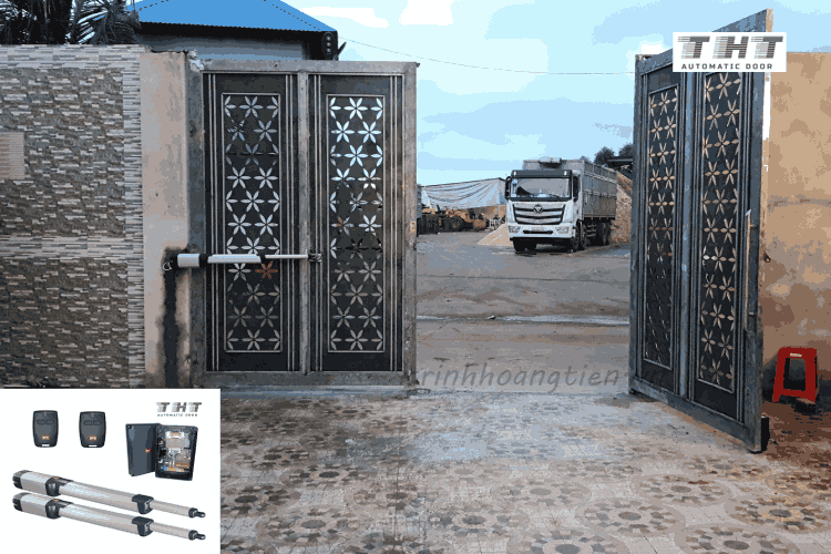 Cổng cánh tay đòn tự động tại nhơn trạch đồng nai